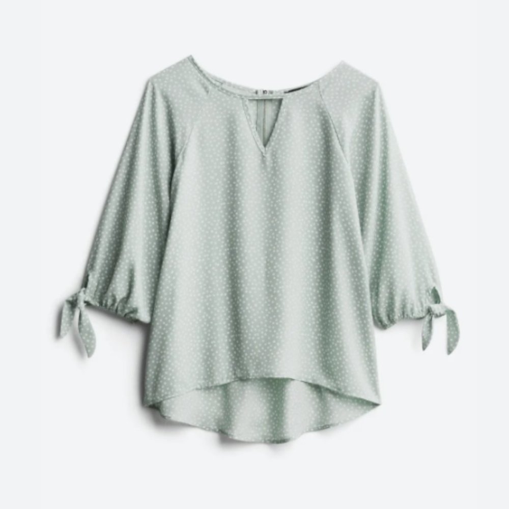 Coraley Tie Sleeve Blouse Size Small